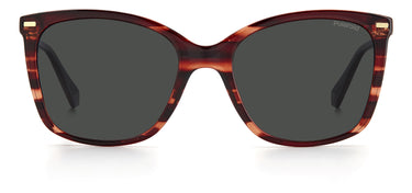 Women Polaroid Sunglasses: PLD 4108/S - Red Havana - SpecSMART Eye Clinic (Front View)